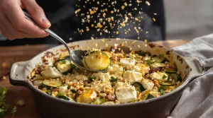 Courgette et feta au four : ce qu’on émiette dessus rend vraiment ce plat inoubliable